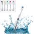 Vivitar Ultrasonic IPX7 Waterproof Electric Toothbrush with Pulsating Head and Germ Protection, 6 Heads Included