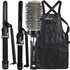 BaByliss Pro Porcelain Ceramic Marcel 1" Curling Iron BP100MUC with Marcel Curling Iron 3/4" BP75MUC and Barber Apron + Conair Pro Round Brush 2½"