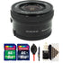 Sony E PZ 16-50mm f/3.5-5.6 OSS Lens with Accessory Bundle for Sony E-Mount Cameras