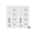 2x Vivitar Smart Home Smart Plug Power Strip 4 Wi-Fi Outlets + 4 USB Ports  No Hub Required