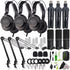 3x Zoom ZDM-1 Podcast Mic Pack Bundle w/ Microphone, Headphones, Tripod, Windscreen & Cable + 3x Boya BY-BA20 Aluminum Alloy Microphone Stand Bracket and Cleaning Kit