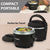 2x Crock-Pot Electric Lunch Box, Portable Food Warmer for On-the-Go, 20-Ounce (591 mL), Black Licorice