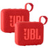 2x JBL Go 4 Portable Wireless Bluetooth Speaker (Red)