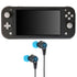 Nintendo Switch Lite (Grey) with JLab Play Gaming Wireless Bluetooth Earbuds - Black/Blue