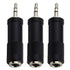 3x Pig Hog Solutions TRS(F) to 3.5mm(M) Stereo Adapter