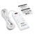 Tripp Lite 15ft 6-Outlet 4 USB Surge Protector Power Strip White TLP64USBRA15