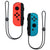 Nintendo Switch Joy-Con Controllers (Neon Red / Neon Blue) with JLab Play Gaming Wireless Bluetooth Earbuds