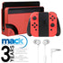 Nintendo Switch OLED Model Limited Edition - Mario Red with JBL C50HI In-Ear Headphones White and Mack 3yr Worldwide Diamond Warranty for Portable Electronic Devices Under $500