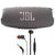 JBL Charge 5 Portable Bluetooth Waterproof Speaker (Gray) with JBL T110 In Ear Headphones