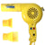 Conair Pro Yellow Bird Hair Dryer #YB075W with ConairPro Ceramic Tools Medium Round Brush 2