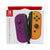 Nintendo Switch Joy-Con Controllers (Neon Purple / Neon Orange) with Neon Red / Neon Blue