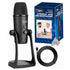 Vidpro XM-USB Studio Recording USB Stereo Microphone with Desktop Stand fpr Womdpws and Mac Computers