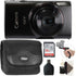 Canon Powershot IXY 650/ELPH 360 20.2MP Point and Shoot Digital Camera (Black) with 32GB Accessory Bundle