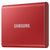 SAMSUNG T7 Portable SSD 2TB - Up to 1050MB/s - USB 3.2 External Solid State Drive, Red (MU-PC2T0R/AM)