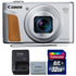 Canon PowerShot SX740 HS Digital Camera (Silver) + 32GB Memory Card