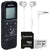 Sony ICD-PX370 Digital Voice Recorder with JBL C50HI In-Ear Headphones White and Transcend 32GB Micro SDHC Memory Card with SD Adapter