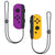 Nintendo Switch Joy-Con Controllers (Neon Purple / Neon Orange) with JLab Play Gaming Wireless Bluetooth Earbuds