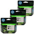 3x HP 62XL High Yield Black Original Ink Cartridge - 600 Pages (C2P05AA)