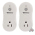 2x Vivitar Smart Home Wi-Fi Outlet + USB Port Compatible with Alexa and Google Home - No Hub Required