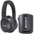 Bose QuietComfort Wireless Over-Ear Active Noise Canceling Headphones (Black) with Sony SRSXB13/B Extra Bass Portable Waterproof Speaker (Black)