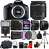 Canon EOS 2000D / Rebel T7 24.1MP Digital SLR Camera + EF-S 18-55mm lens + Original Case + Top Kit