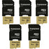 5 Packs Transcend 8GB UHS-1 Class 10 micro SD 500S Read up to 95MB/s Built with MLC Flash Memory Card with SD Adapter