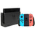 Nintendo Switch Console with Neon Blue & Neon Red Joy-Con and JLab Play Gaming Wireless Bluetooth Earbuds - Black/Blue