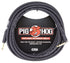 Pig Hog Tour Grade 18.5ft 1/4" - 1/4" 8mm Instrument Cable Straight to Right Angle Connectors