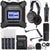 Zoom F3 2-Input / 2-Track Portable Field Recorder with Zoom ZDM-1 Podcast Mic Pack Accessory Bundle and Zoom SMC-1 Stereo Mini Cable Bundle