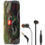 JBL FLIP 5 Waterproof Bluetooth Speaker Squad with JBL T110 in Ear Headphones