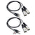 2x Zoom TXF-8 TA3 to XLR Cable (Pair)