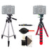 Tall Tripod and Flexible Tripod with Accessory Kit For Sony Cameras