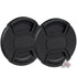 2-Pack 67mm Center Pinch Snap On Lens Cap Front Dust Cover for Canon Nikon Sony Fujifilm SLR Mirrorless Camera