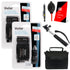 Two Vivitar Rechargeable Replacement Battery Canon LP-E17 + Lens Pen + Dust Blower + 50 Lens Tissue + Monopod + Case