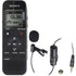 Sony ICD-PX470 Stereo Digital Voice Recorder with Vidpro Professional Lavalier Condenser Microphone