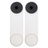 2x Google Nest Video Battery Doorbell (Battery, White)