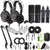 2x Zoom ZDM-1 Podcast Mic Pack Bundle w/ Microphone, Headphones, Tripod, Windscreen & Cable + 2x Boya BY-BA20 Aluminum Alloy Microphone Stand Bracket and Cleaning Kit