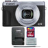 Canon PowerShot G7 X Mark III Full HD 120p Video Digital Camera - Silver with 64GB Memory Card