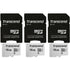 3 Packs Transcend 16GB MicroSD 300s 95MB/s Class 10 Micro SDHC Memory Card with SD Adapter