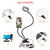 Selfie Ring Light with Cell Phone Holder for Live Stream Makeup,3 Color Modes, 360 ° Flexible Goose neck with Desk Clamp Clip