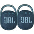 2x JBL Clip 4 Portable Bluetooth Waterproof Speaker (Blue)