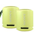 2x Sony SRS-XB13 Extra Bass Portable Waterproof Wireless Speaker (Yellow)