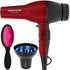 BaBylissPRO 2000 Watt Super Turbo Hair Dryer + Universal Finger Diffuser + Wet Brush