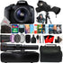 Canon EOS 2000D 24.1MP DSLR Camera + 18-55mm + 650-1300mm Lens + 2x Converter + T-Mount + Filter Kit + 8GB Memory Card + Card Holder + Reader + Lens Pen + Dust Blower + Editing Software Bundle + Camera & Lens Case + 100 Lens Tissue + Raincover + 3pc Clean