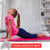 Vivitar PFV8277 5mm  High Density Foam Exercise Roll Up Mat Slip Resistant Surface Pink for Yoga Exercises