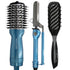 BaByliss Pro Nano Titanium Compact Hot Air Brush 2" with Curling Iron and Conair Pro Ergo-Grip Vented Brush