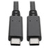 Tripp Lite U420-003-G2-5A Black USB 3.1 Gen 2 (10 Gbps) Cable with 5A Rating, USB-C to USB-C (M/M), 3 ft.