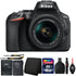 Nikon D5600 Digital SLR Camera with 18-55mm Lens and Accessory Bundle