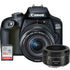 Canon EOS 4000D Digital SLR Camera + 18-55mm Lens + EF 50mm f/1.8 STM Lens Kit