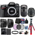 Nikon D7200 24.2MP DSLR Camera with 18-55mm Lens, 70-300mm Lens and 32GB Bundle